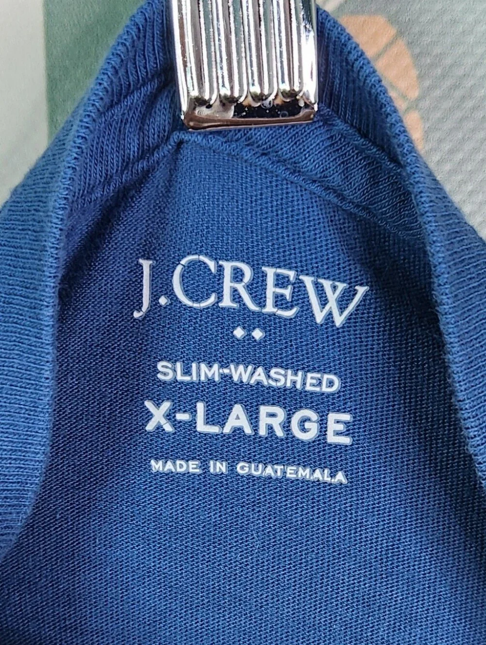 J. Crew Slim-Washed Tee in Deep Blue